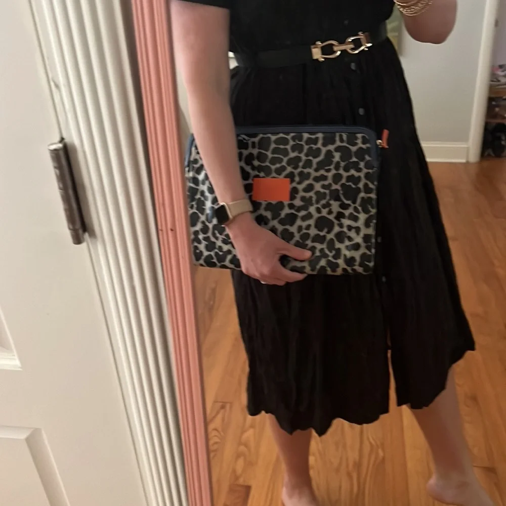 Marc Jacobs Large Signature Snakeskin Print Laptop/Tech Sleeve